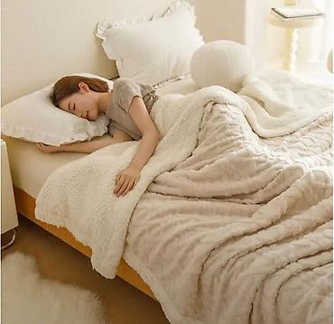 Одеяла и пледы: Плед, Корея, Новый, Все сезоны, Двусторонний, Светящийся, Плюшевый — 3