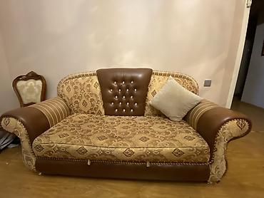 açilan kreslo: İşlənmiş, Klassik divan, 2 kreslo, Bazasız, Açılan — 2