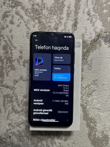 Redmi: Redmi Note 8, 64 GB, rəng - Qara, Barmaq izi — 11