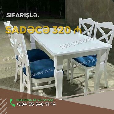 Sifarişlə digər mebel: Stol stul masa oturacaq sifarisle