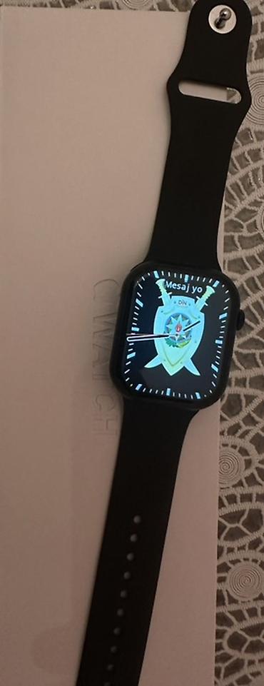 gun eynəyi: Apple watch 11 46 mm 1ə1 oxşarı Ağıllı saat – qara silikon qayışlı — 1