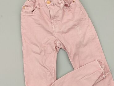 ciemne jeansy z przetarciami: Jeans, Lindex Kids, 10 years, 134/140, condition - Good