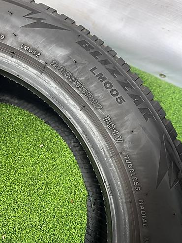 балон кышкы: Шиналар 225 / 55 / R 17, Кыш, Колдонулган, Комплект, Жеңил унаалар, Польша, Bridgestone — 8