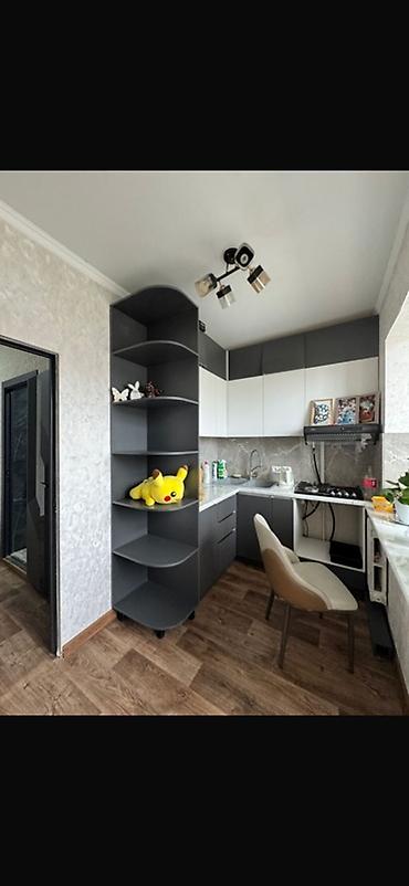 105 серия 3 комнатная: 1 комната, 33 м², Аламединский рынок / базар 105 серия, 9 этаж, Дизайнерский ремонт — 1