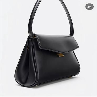 волосы на заколка: Сумка женская ZARA, модель с верхней ручкой - Цвет: классический — 2