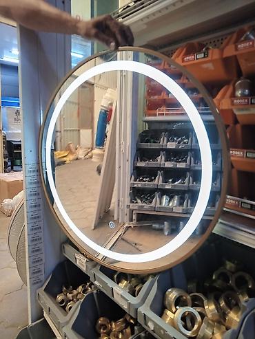 Декор жана интерьер: LED-зеркало с подсветкой - Круглая форма, диаметр 60 см - Встроенная — 5