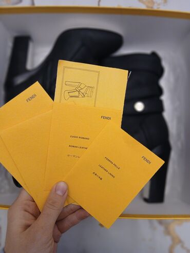 Botinka və botilyonlar: Fendi, Ölçü: 36, rəng - Qara, Yeni — 8