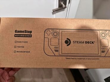oyun konsolu: Steam deck (bərpa olunub) Amerikada Game Stop mağazasından alınıb