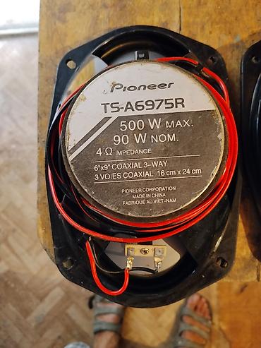 arxa manitor: Pioneer TS-A6975R avtomobil dinamikləri. Şəkillərdə 4 ədəd oval — 5