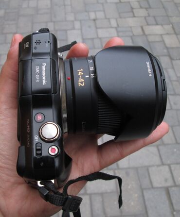 foto tərcümə: Lumix GF3 fotoaparat 12 megapiksel 14-42mm G Vario lens Qiymətə