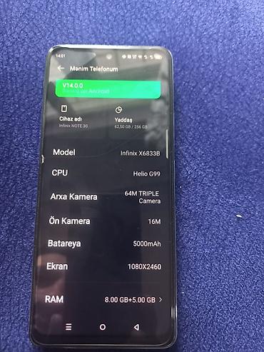 Infinix: Infinix Note 30, 256 GB, Sensor — 5
