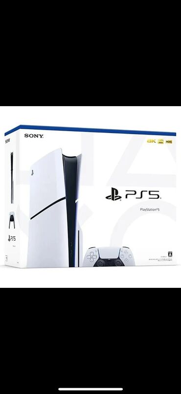 PS5 (Sony PlayStation 5): İdeal vəziyyətdə 2 aylıq PS5 Slim 1TB. Xanım istifadəçinin olub, 15