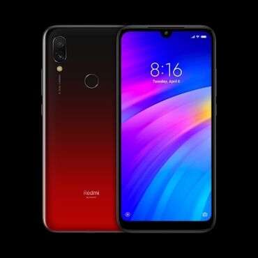 Xiaomi, Redmi 7, Б/у, 32 ГБ, цвет - Черный, 1 SIM, 2 SIM