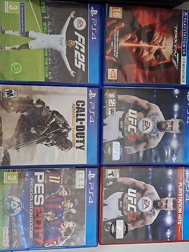 Видеоигры: UFC3 1200 UFC3 1200 FC25 1500 TAKKEN 7 1000 CALL OF DUTY 1000 PES2017 — 1