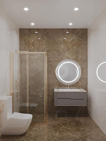 hamam ucun aksessuarlar: Müasir hamam mebeli – asma (divardan quraşdırılan) lavabo dolabları və — 5