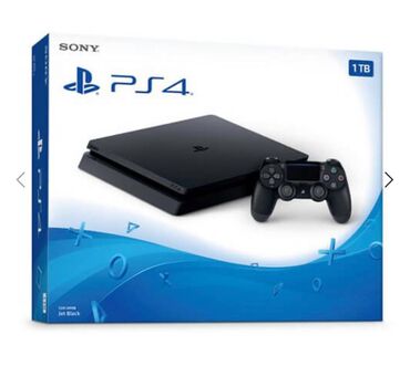 PS4 (Sony PlayStation 4): Игровая приставка Sony PlayStation 4 Slim 1000 ГБ HDD, без игр