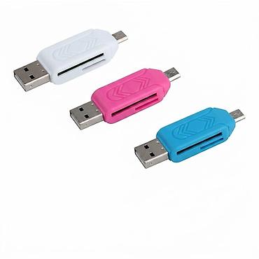 micro cd: Кардридер (OTG, micro USB male / USB 2.0 male to SD / micro SD) в — 1