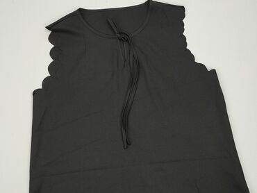 czarne bluzki rękaw 3 4: Blouse, XL (EU 42), condition - Very good