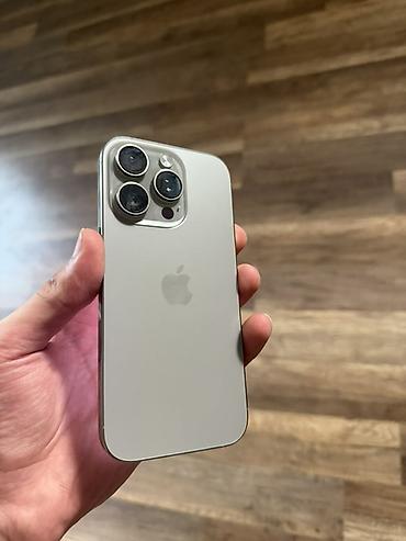 IPhone 16 Pro, 128 GB, Natural Titanium, Face ID, Simsiz şarj, Sənədlərlə