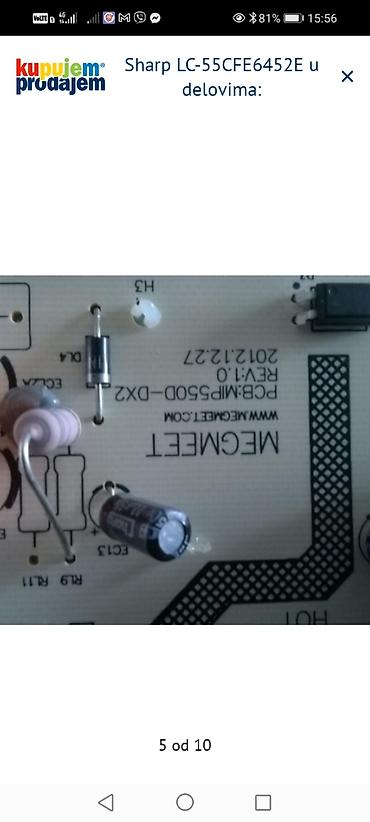 Aksesoari za TV i video: Sharp LC-55CFE6452E – delovi Dostupni originalni delovi sa modela na lalafo.rs — 6 Aksesoari za TV i video: Sharp LC-55CFE6452E – delovi Dostupni originalni delovi sa modela — 6