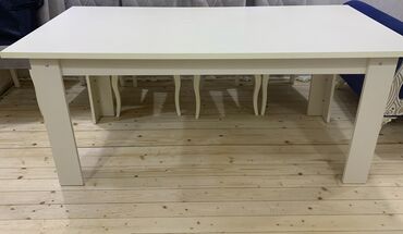 bez materiallı stol: Qonaq otağı üçün, İşlənmiş, Açılmayan, Dördbucaq masa, 6 stul