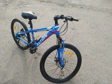 колесо на велосипед: Коляска, цвет - Синий, Б/у
