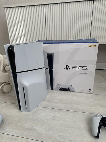 PS5 (Sony PlayStation 5): PS5 Slim 1tb Японская версия + 2 джойстика DualSense, оригинальная — 3