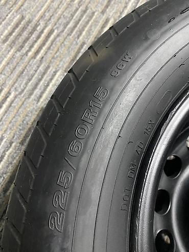 audi 90: Колеса в сборе 225 / 60 / R 15, Лето, Б/у, Запаска, Легковые, Железные, отверстий - 5 — 4