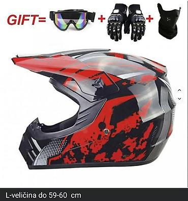 mc torbe: Fa, Komplet za motocross/off-road vožnju – kaciga + naočare + maska za — 5