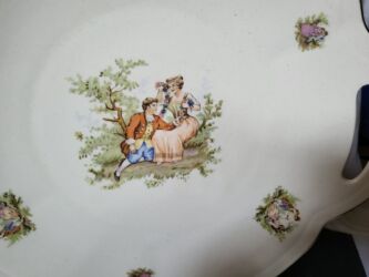 Ostali antikviteti: Tanjir za serviranja 1940g+ Chodziez Poljska. Tanjir za — 8