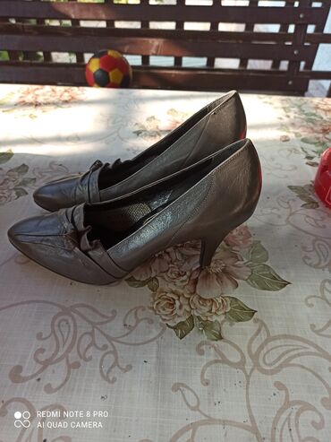 женская обувь размер 36 37: Туфли 37, цвет - Серый