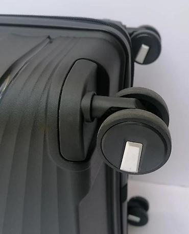 Putni koferi i torbe: Set tvrdih kofera – 3 komada, crna boja - Materijal: čvrsta ABS/PC — 8