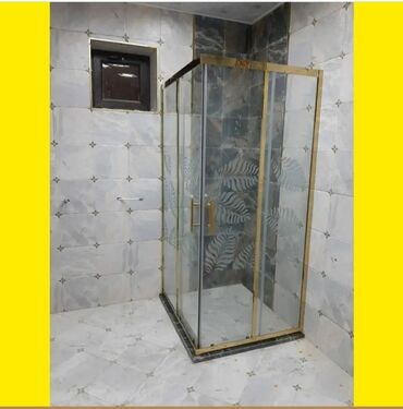 Duş kabinaları, arakəsmələr: Yeni Üstü açıq kabina, Künc üçün, Pulsuz çatdırılma — 10