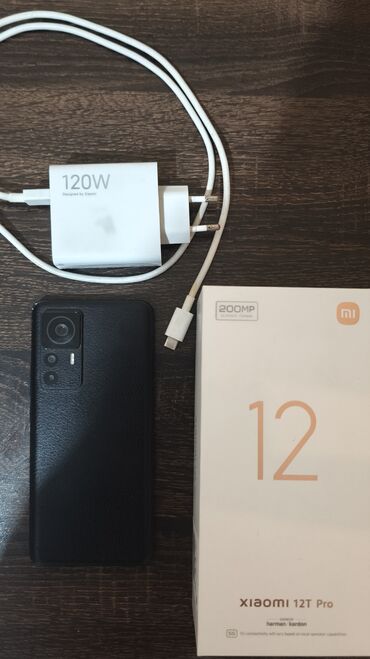 вытяжка 1000 куб м: Xiaomi 12T Pro, 256 GB, rəng - Qara, 
 Sensor, Barmaq izi, İki sim kartlı