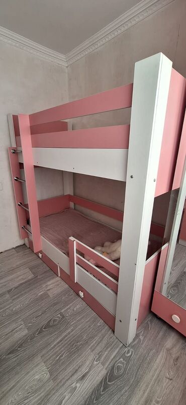 продается мед: Oğlan və qız üçün, Çarpayı, Matrassız, Siyirməli, MDF