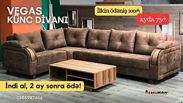 Divanlar: Künc divan, Yeni, Açılan, Bazalı, Parça, Ünvana pulsuz çatdırılma — 4