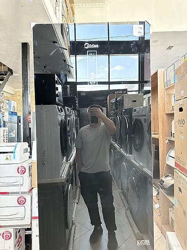 Холодильники: Холодильник Midea Nature Collection с зеркальной черной дверью и — 15