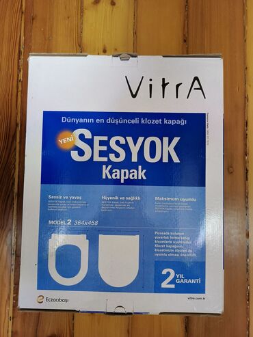 Трубы: VitrA SESYOK klozet qapağı – səsiz və yavaş bağlanma xüsusiyyəti ilə