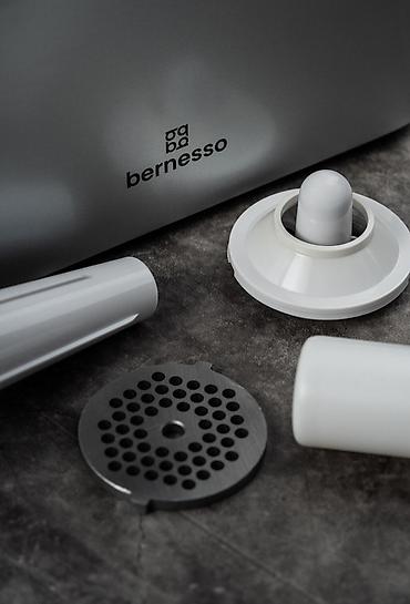Ət çəkən maşınlar: №: 6103 Məhsulun adı: Ətçəkən maşın Bernesso 700 W gümüşü Brend — 5
