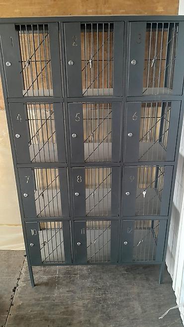Офисные шкафы: Metall qarderob/şkaf – 12 bölməli, kilidli - Material: qalın metaldan — 1