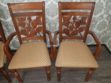 Столы и стулья для зала: Стол и стул для зала, Б/у, Самовывоз, цвет - Коричневый — 7