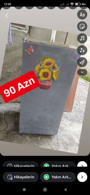 soyuducu köhnə: 1 дверь Холодильник Продажа, цвет - Серый