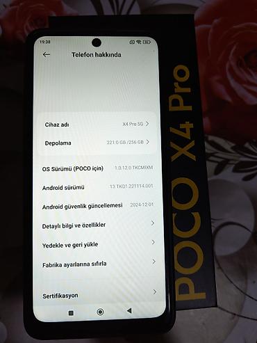 poco x4 pro 5g: Poco X4 Pro 5G, 256 GB, rəng - Qara, Barmaq izi, Face ID, Sənədlərlə — 3