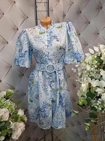 ambitionfly collection: Haljina s cvetnim printom i pojasom - Romantična midi haljina u — 1