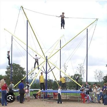 бассейн семейный: Батутно-тривежковая установка «Bungee Trampoline» на 4 дорожки - — 1