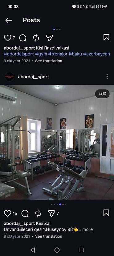 sta su baseni: Abordaj Sport – Kişi Zalı və Qadın zali(Ayrı) İcarəyə verilir Ünvan — 3