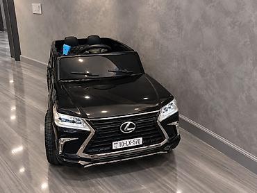 leksus: Uşaq üçün elektrikli “Lexus LX” tərzində minik maşını - Rəng: qara — 1