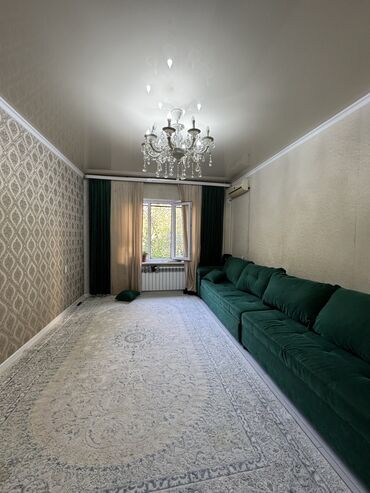 квартира керек без хазайын: 2 комнаты, 51 м², 105 серия, 1 этаж, Евроремонт