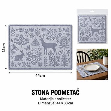 KMT Božićni podmetač za sto 7991892 Dekorativni tekstilni dodatak za