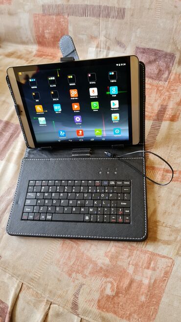 Tableti: Tablet sa futrolom i žičanom tastaturom - Android tablet dijagonale — 4